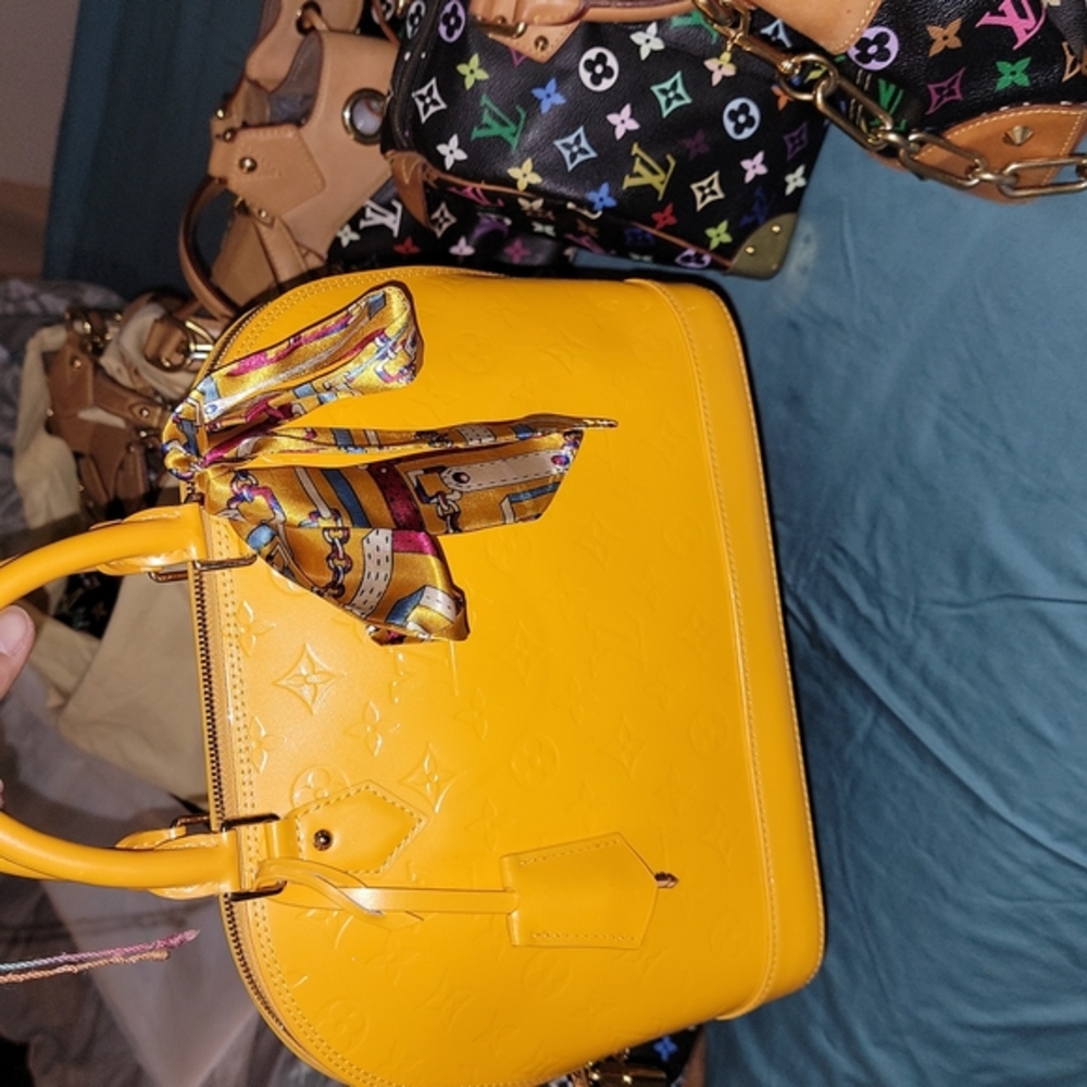 Elegant Yellow Designer Handbag